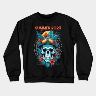 Summer Skull Design 2023 Crewneck Sweatshirt